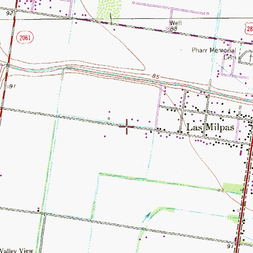 Topographic Map of IDEA Academy Pharr, TX