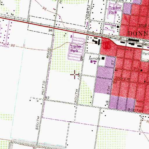 Topographic Map of IDEA Academy Donna, TX