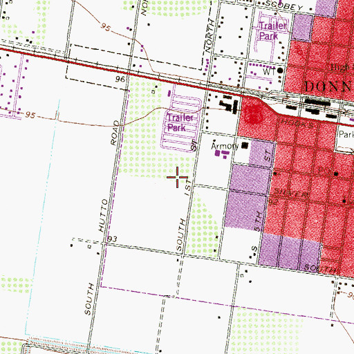 Topographic Map of IDEA College Preparatory Donna, TX