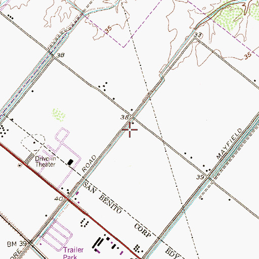 Topographic Map of IDEA Academy San Benito, TX