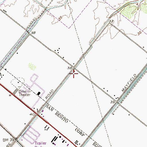 Topographic Map of IDEA College Preparatory San Benito, TX