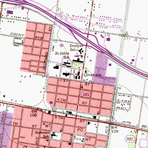 Topographic Map of IDEA Academy San Juan, TX