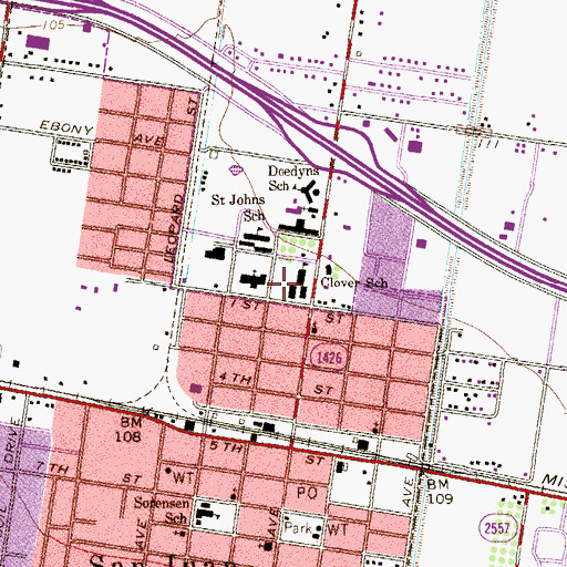 Topographic Map of IDEA College Preparatory San Juan, TX