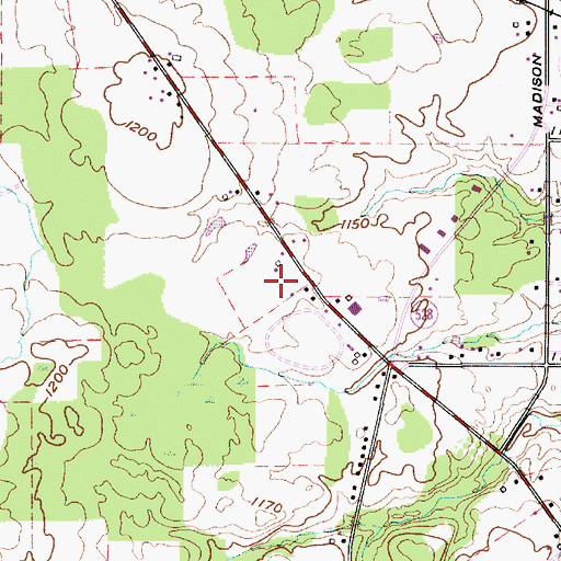 Topographic Map of John's Country Nursery, OH