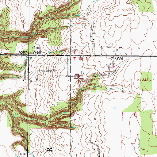 Topographic Map of Quailcrest Farm, OH