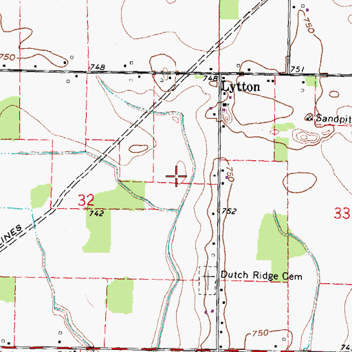 Topographic Map of Beroske Farms and Greenhouse, OH