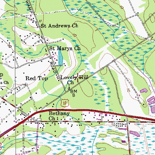 Topographic Map of Storybook Farm, SC