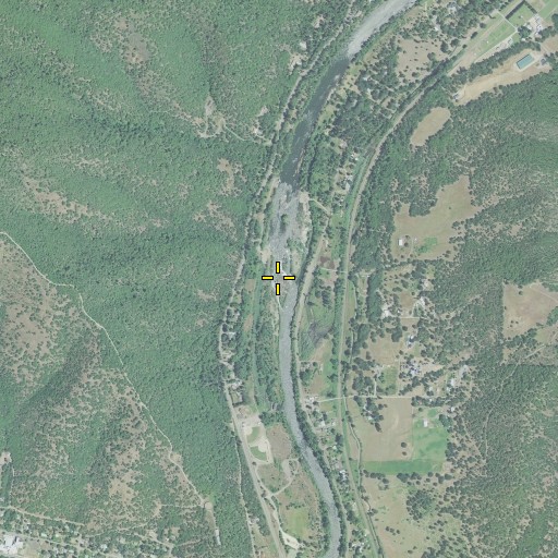 Aerial/Satellite Image of Ti'lomikh Falls, OR
