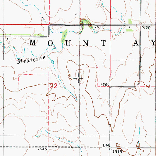 Topographic Map of Pilot Mound, KS