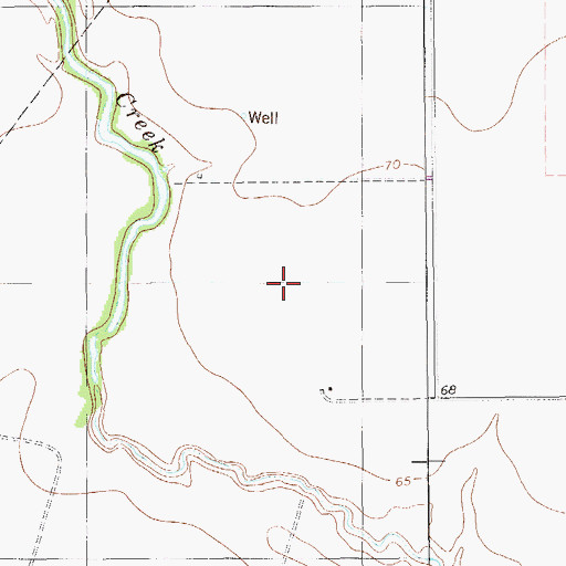 Topographic Map of Lost Creek, TX