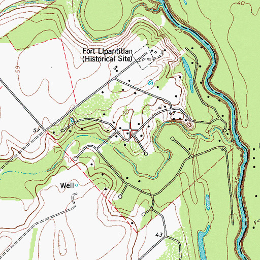 Topographic Map of Sandy Hollow, TX