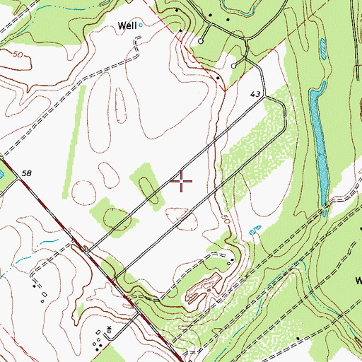 Topographic Map of Escondidas, TX