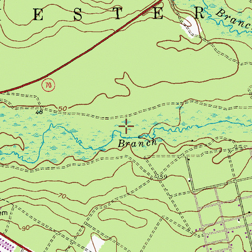 Topographic Map of Leisure Village West Census Designated Place, NJ
