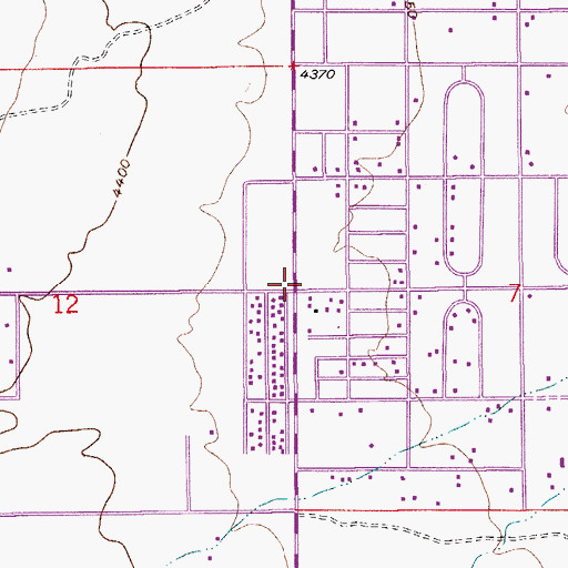 Topographic Map of Whetstone, AZ