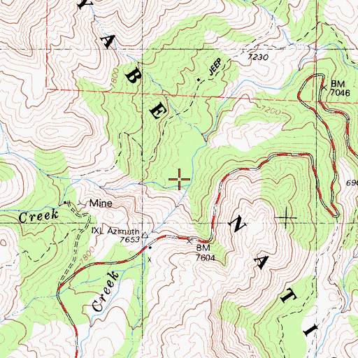 Topographic Map of Raymond Meadows Creek, CA