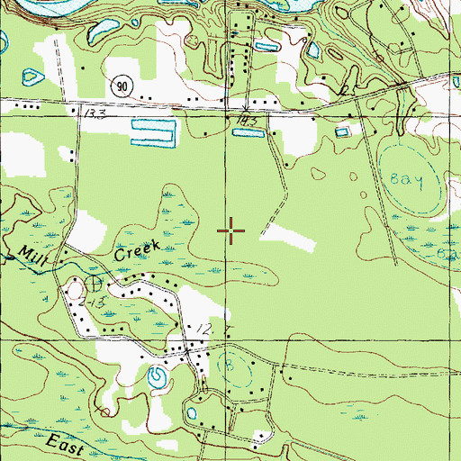 Topographic Map of Meadowchase Farm, SC