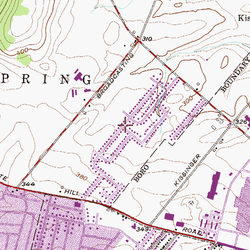 Topographic Map of Colony Park, PA