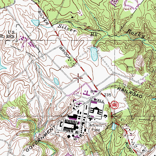 Topographic Map of Laurel Hill, VA