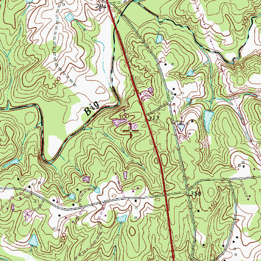 Topographic Map of Bruce's Greenhouses, SC