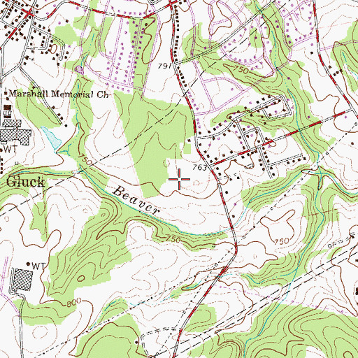 Topographic Map of McAlister Greenhouses, SC