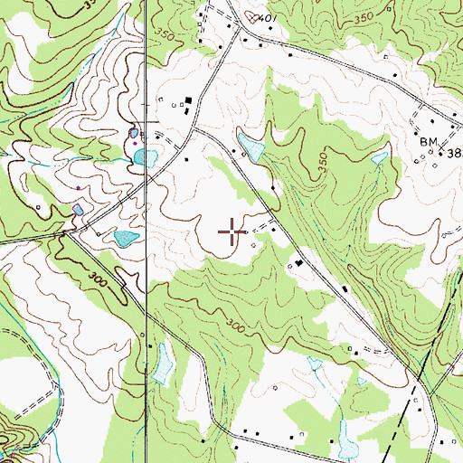 Topographic Map of Three Fox Farm, SC