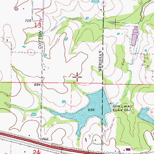 Topographic Map of Wright City East Elementary School, MO