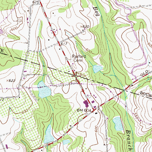 Topographic Map of Titan Peach Farms, SC