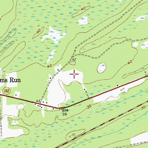 Topographic Map of Newton Berry Farms, SC