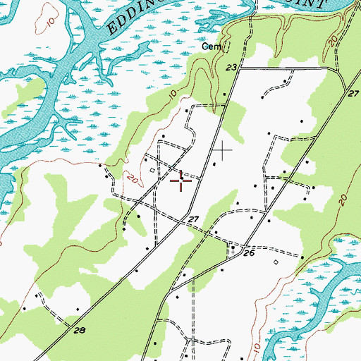 Topographic Map of Little Gem Tree Farm, SC