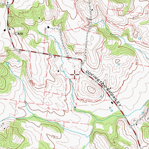 Topographic Map of Harlinsdale Farm, TN