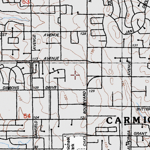 Topographic Map of Westerner Drive-In (historical), CA