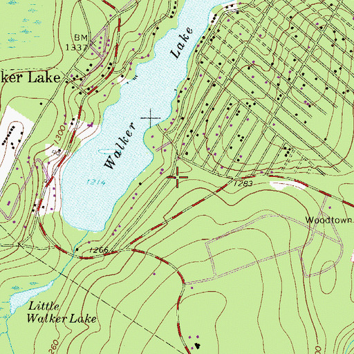 Topographic Map of Shohola Volunteer Fire and Rescue Company 41, PA