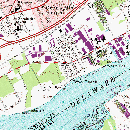 Topographic Map of Union Volunteer Fire Company Station 37, PA