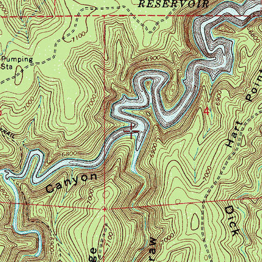 Topographic Map of C.C. Cragin Reservoir, AZ
