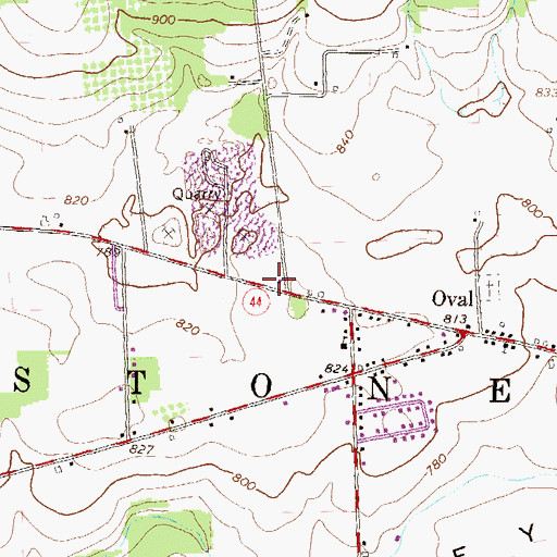 Topographic Map of Nippenose Valley Fire Company, PA