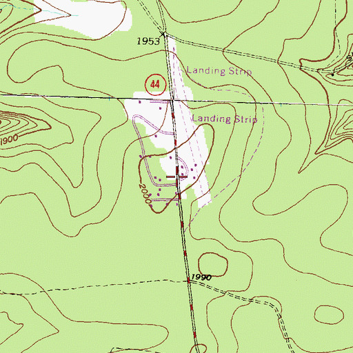 Topographic Map of Black Forest Fire Company, PA