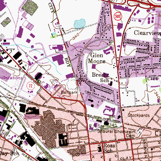 Topographic Map of Southern Manheim Township Fire Company Station 201, PA