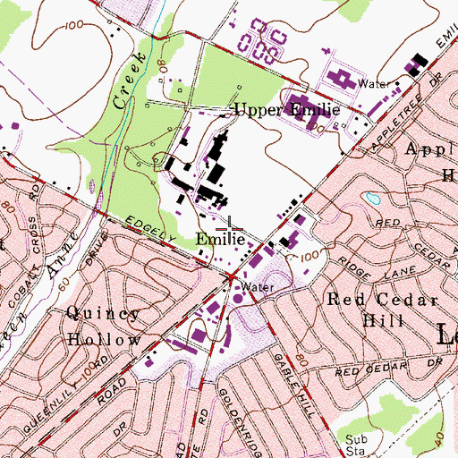 Topographic Map of Levittown Fire Company 2, PA