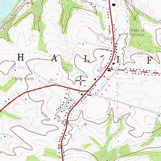 Topographic Map of Halifax Fire Department Station 29, PA