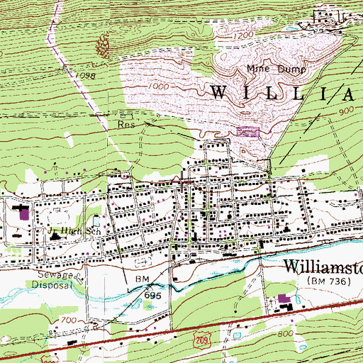 Topographic Map of Liberty Hose Company Station 24, PA