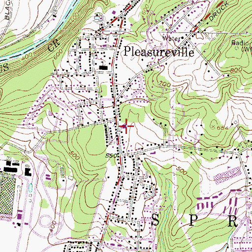 Topographic Map of York United Fire and Rescue Company Station 89 - 3, PA