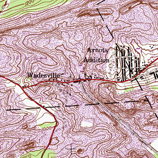 Topographic Map of Rainbow Hose Company, PA