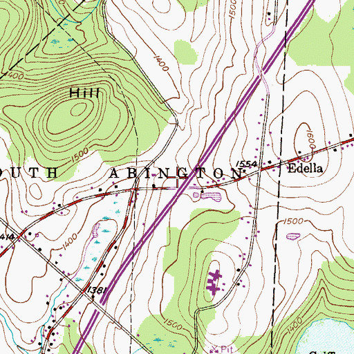 Topographic Map of Chinchilla Hose Company Station 2 - A, PA