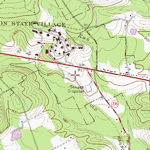 Topographic Map of Pennsylvania Department of Conservation and Natural Resources District 7 Bold Eagle Division, PA