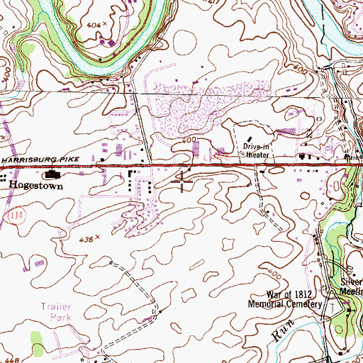 Topographic Map of Silver Spring Community Fire Company Station 31, PA