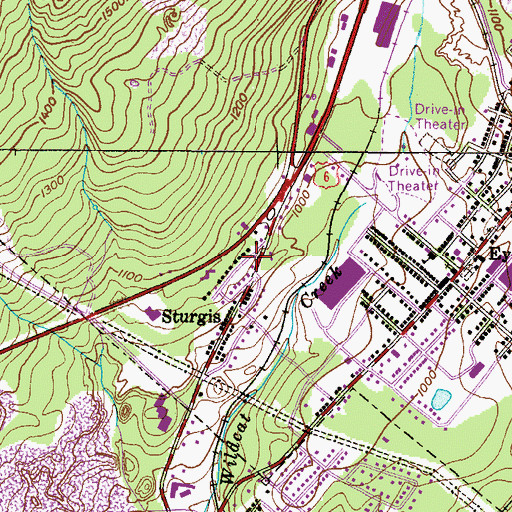 Topographic Map of Sturges Hose Company 5, PA