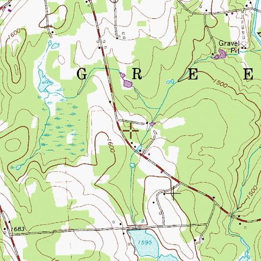 Topographic Map of Promised Land Volunteer Fire and Ambulance Substation, PA