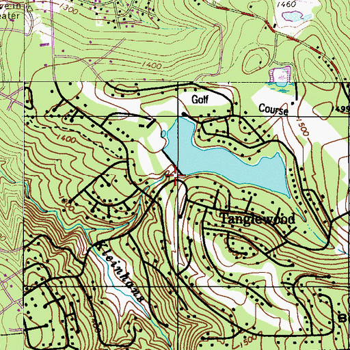 Topographic Map of Tafton Fire Department Substation, PA