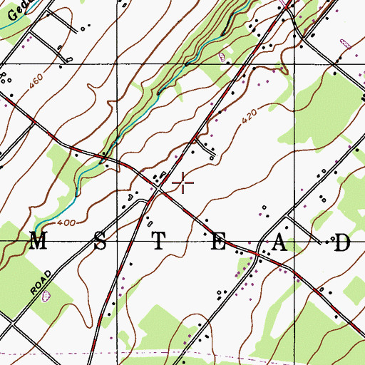 Topographic Map of Point Pleasant Fire Company Station 41, PA