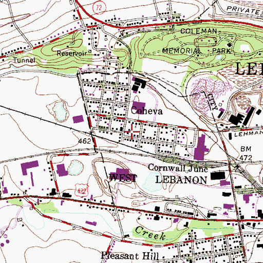 Topographic Map of Speedwell Fire Company Station 39, PA